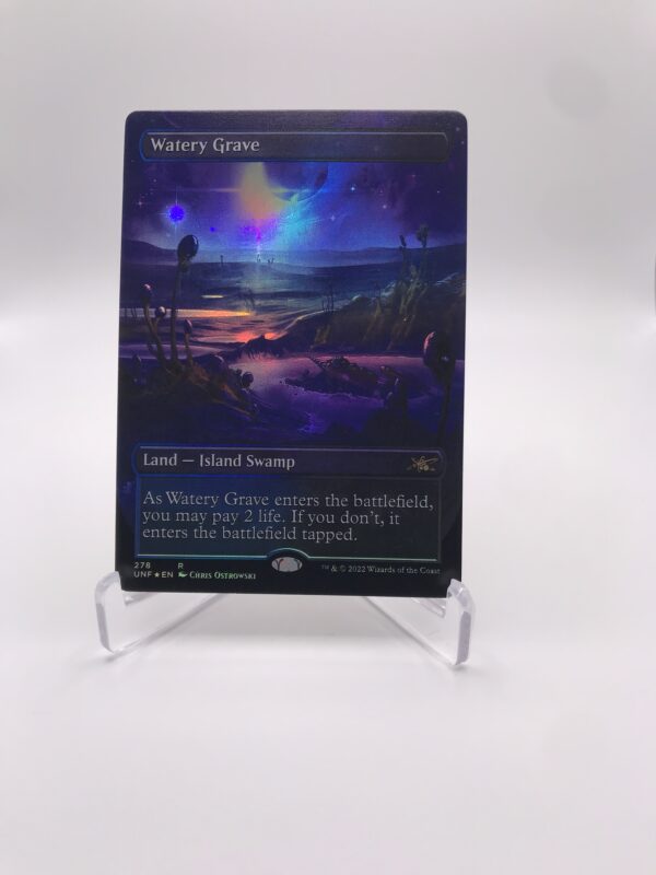 Watery Grave (Borderless) (Galaxy Foil) - Unfinity (UNF)